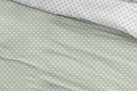 Housse de couette à pois bicolore